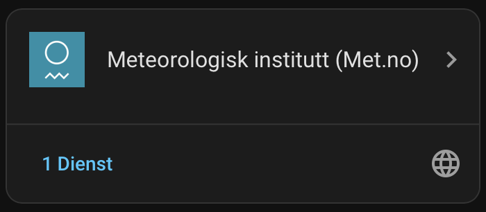 Home Assistant Meteorologisk institutt (Met.no)
