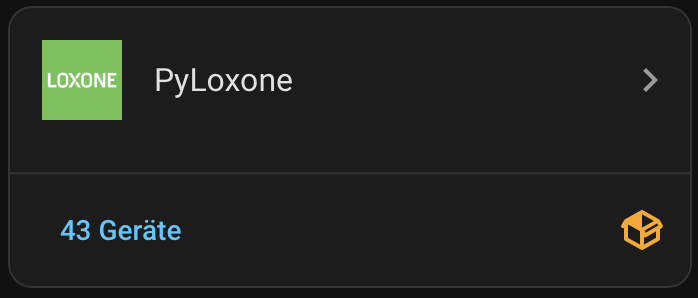 Home Assistant HACS PyLoxone