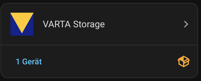 Home Assistant Varta Storage