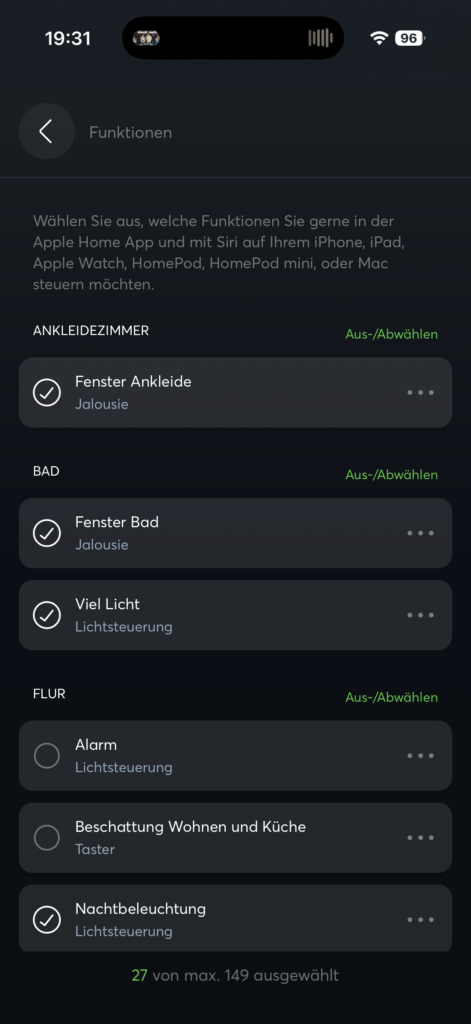 Loxone Apple HomeKit Integration
