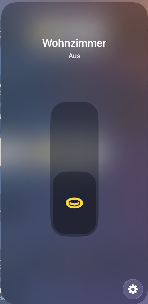 Loxone Lichtstimmung in Apple HomeKit